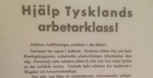 Hjälp Tysklands arbetarklass